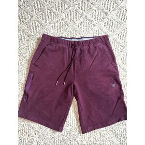 Mack Weldon Mens ACE Shorts Size Small Color Wine/Maroon